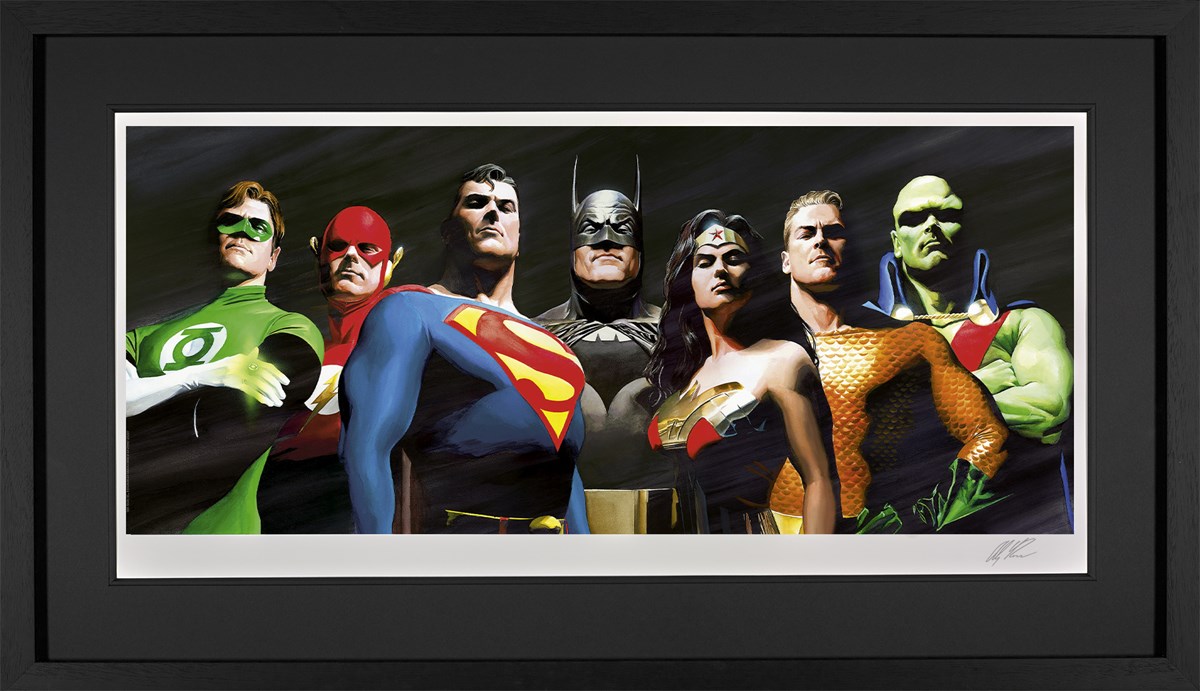 Original Seven Framed Print on Paper by Artist Alex Ross