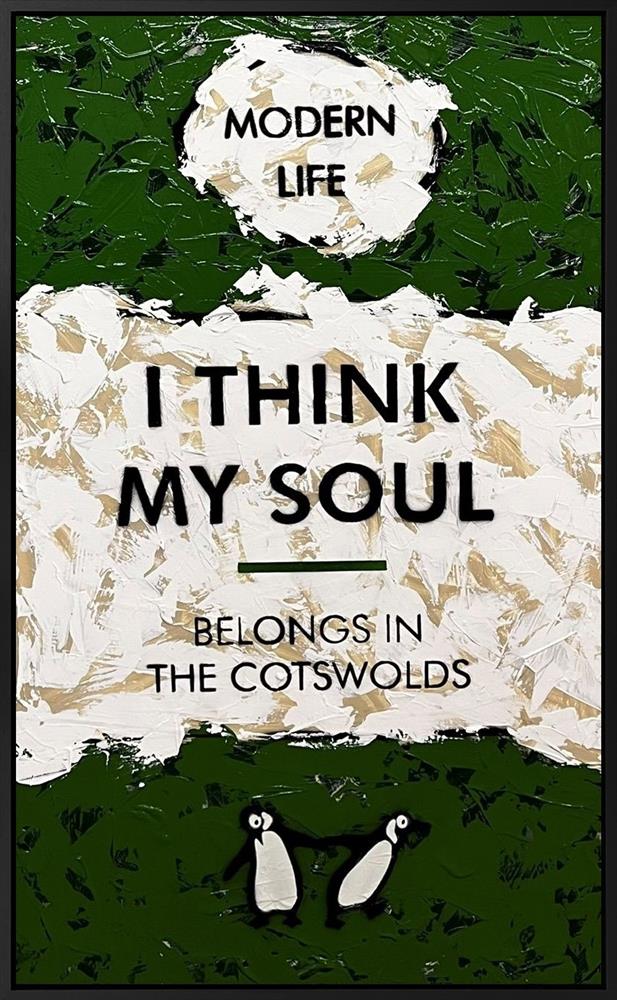 Belongs In The Cotswold - XL Canvas by Hue Folk
