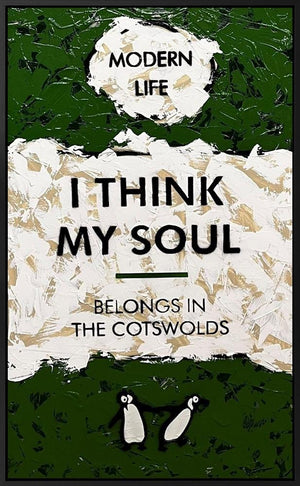 Belongs In The Cotswold - XL Canvas by Hue Folk