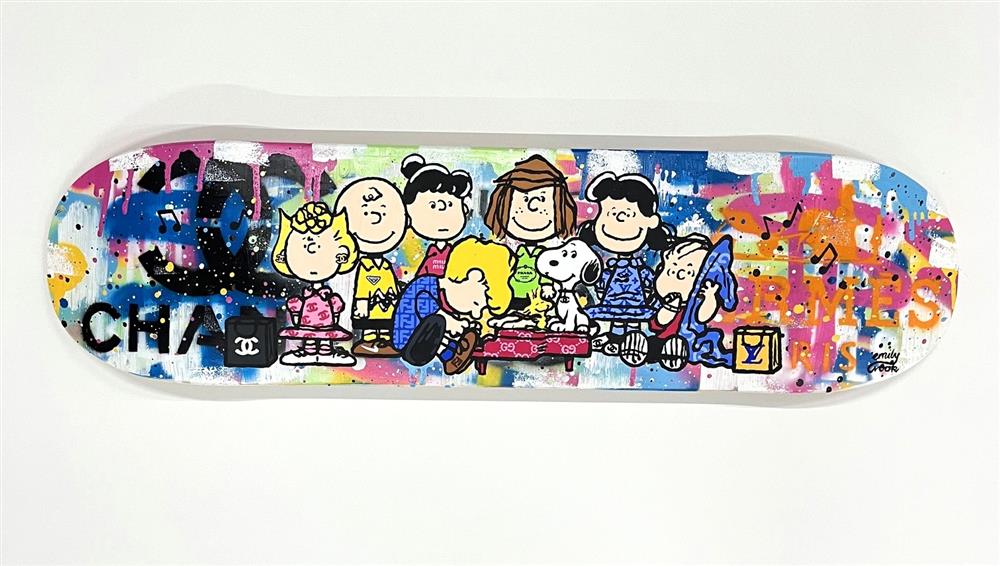 Charlie And Friends - Skatedeck by Emily Crook