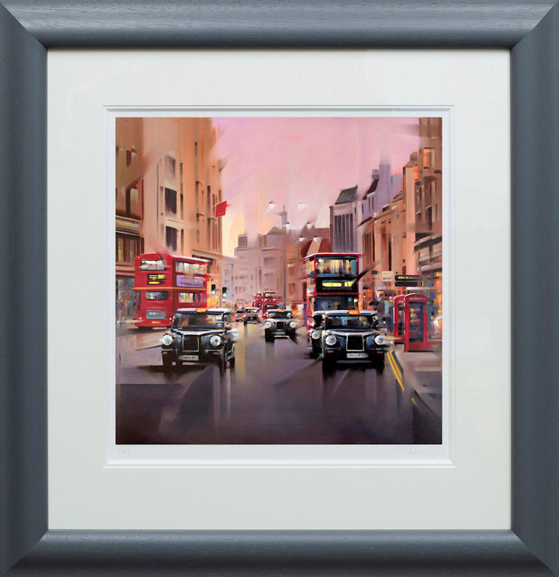 City Streets Framed Print on Paper by Artist Neil Dawson