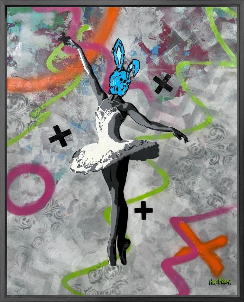 Dancing Is The Poetry Of The Foot - Ballet Bunny I by Hue Folk