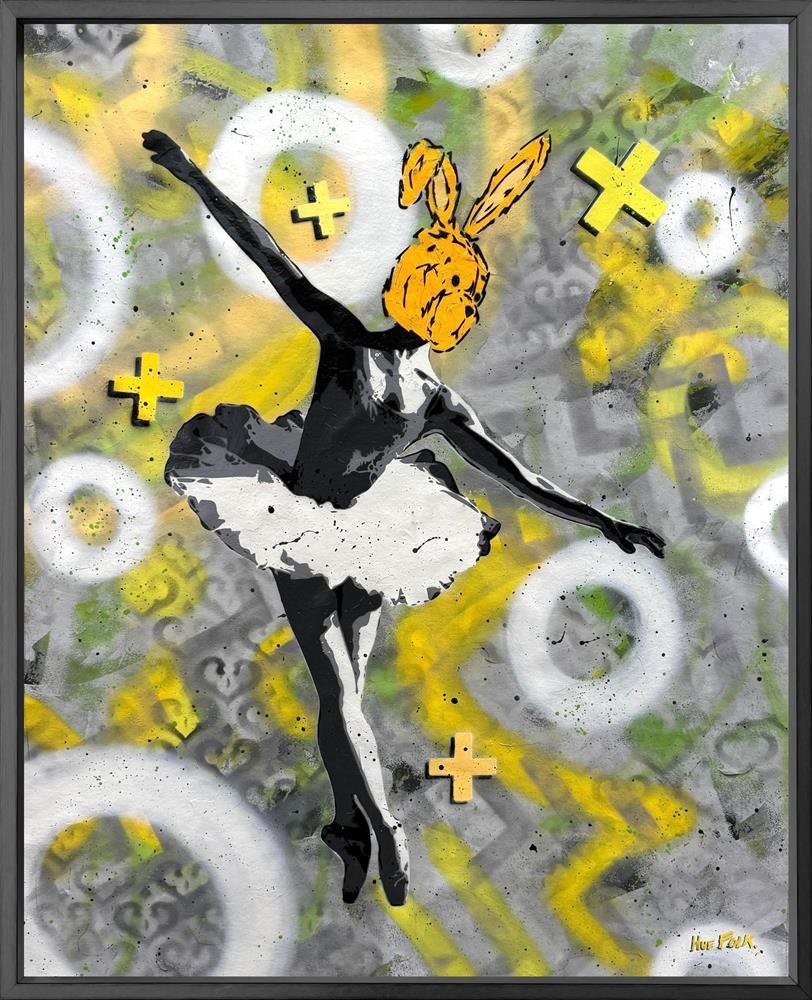Dancing Is The Poetry Of The Foot - Ballet Bunny II by Hue Folk