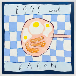 Eggs And Bacon - Deluxe Canvas by Michael Abrams