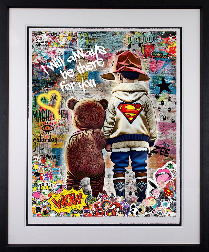 I Will Always Be There For You Framed Print on Paper by Artist Zee