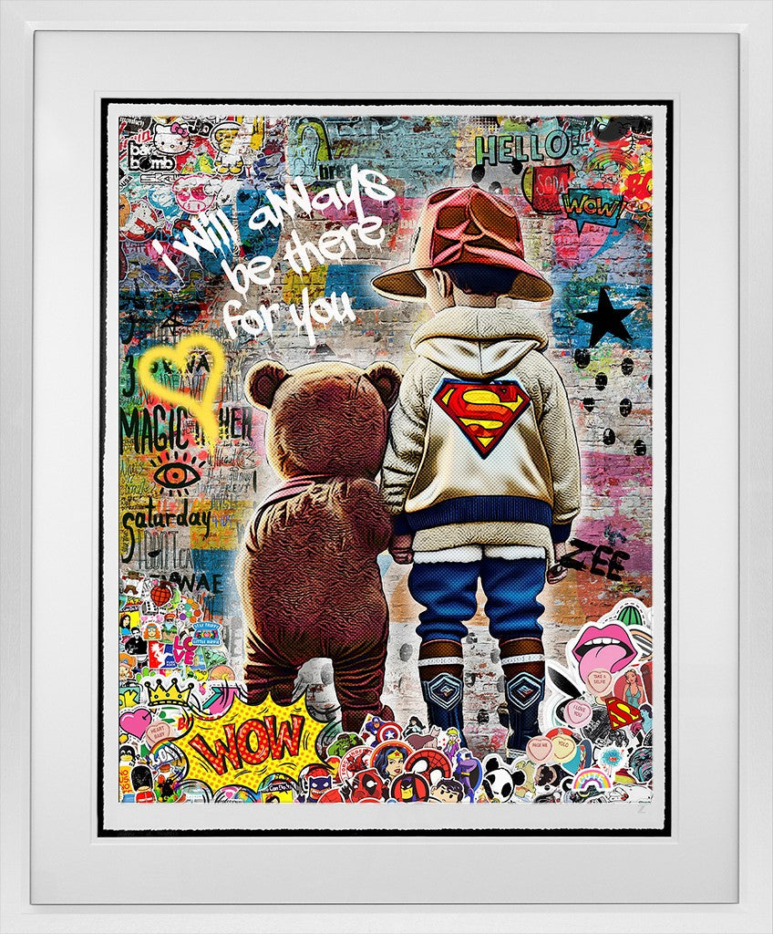 I Will Always Be There For You  Framed Print on Paper by Artist Zee