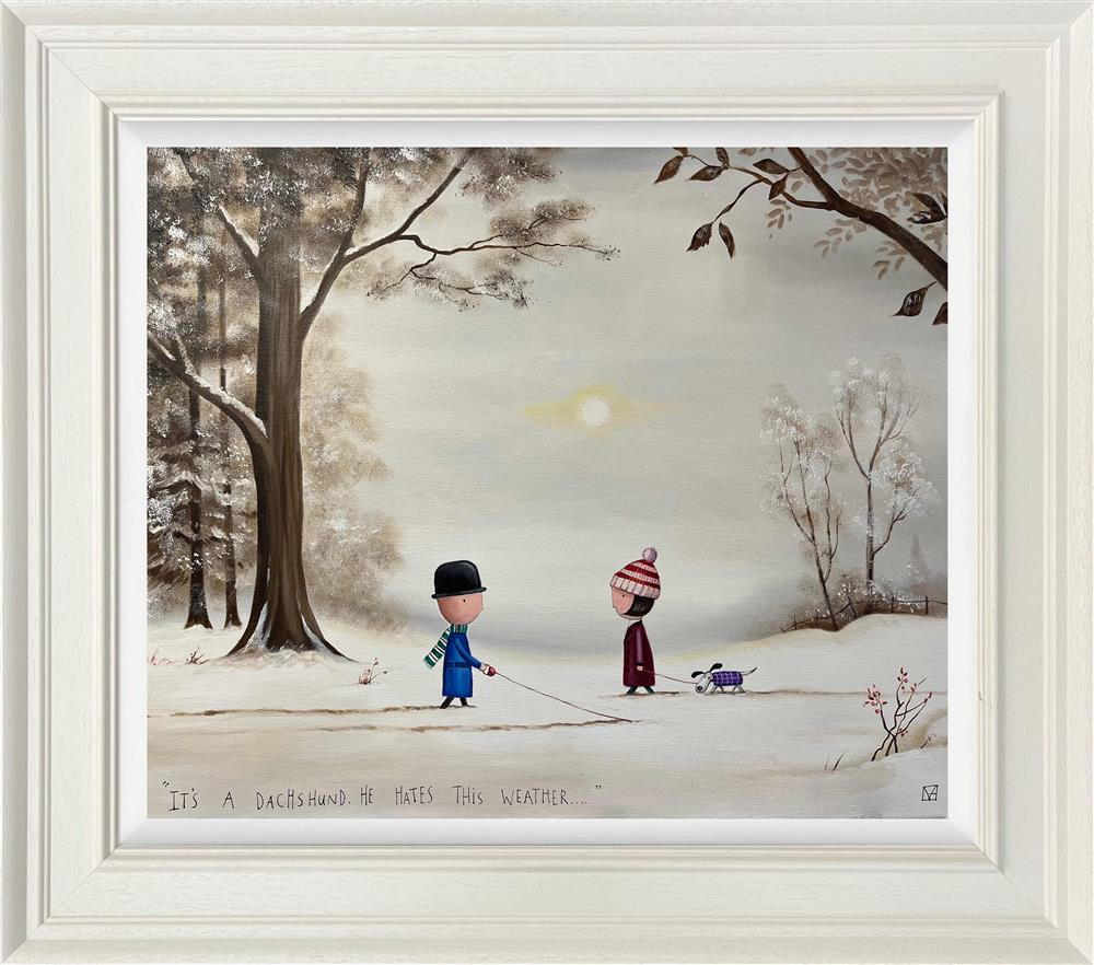 It's A Dachshund. He Hates This Weather by Michael Abrams