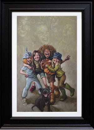 Its all about the friends you meet along the way Framed Canvas on Board by Artist Craig Davison