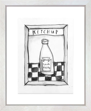 Ketchup! - Charcoal Study by Michael Abrams