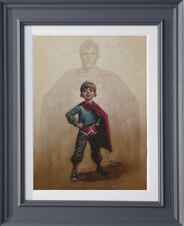 Lad Of Steel Framed Canvas on Board by Artist Craig Davison