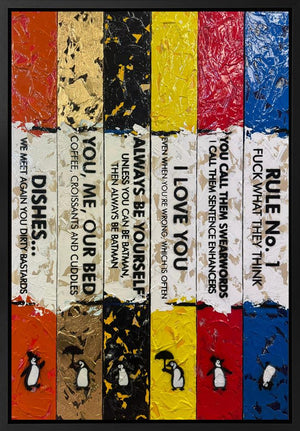 Life Is A Bookcase (6 Books) V by Hue Folk