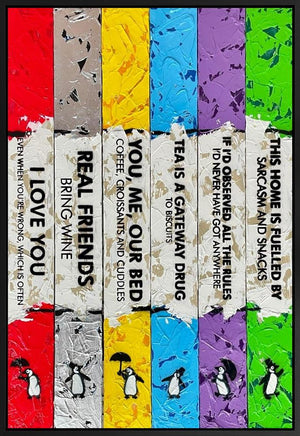 Life Is A Bookcase (6 Books) XVII by Hue Folk
