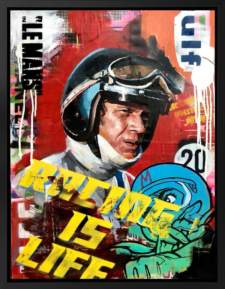 McQueen In Le Mans by Zinsky