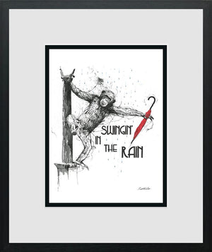 Swingin' In The Rain - Miniature by Scott Tetlow