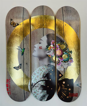 Patience New rose With Hummingbird by The Trunk Of Funk