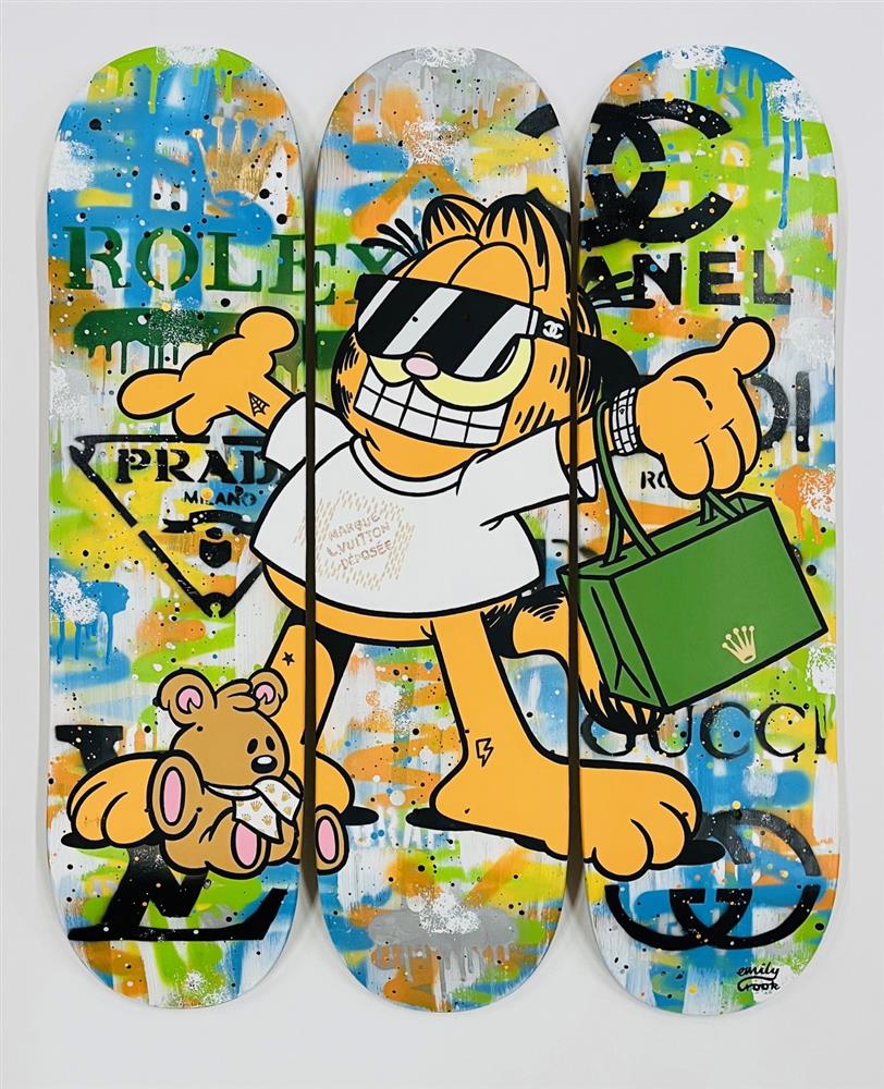 Rich Cat - Skatedeck by Emily Crook