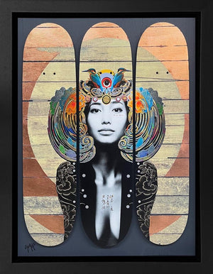 Sphinx Malakbel Flat Skate Deck by The Trunk Of Funk