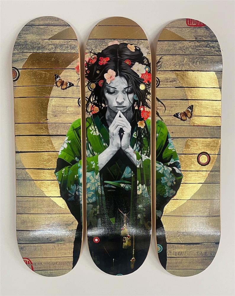 The Wave That Breaks Below - Skate Deck by The Trunk Of Funk