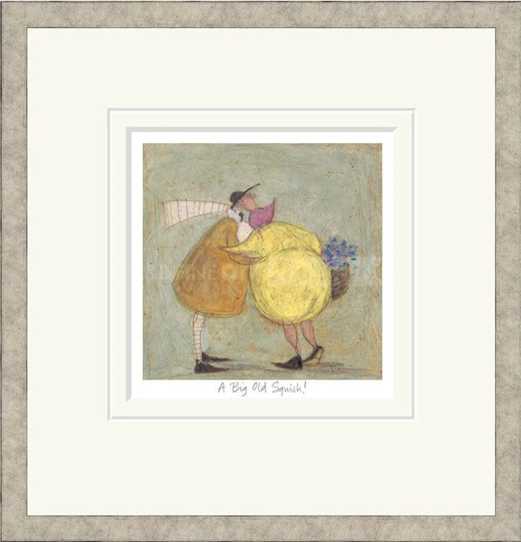 A Big Old Squish Signed Framed Limited Edition Print on Paper by Artist Sam Toft
