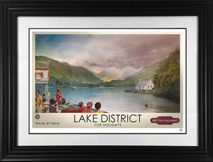 A Postcard From The Lakes Framed Limited Edition Print on Paper by Artist JJ Adams