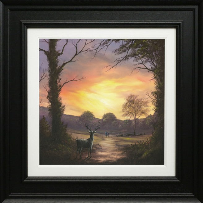 A Touch of Curiousity Signed Framed Limited Edition Print on Board by Artist Danny Abrahams
