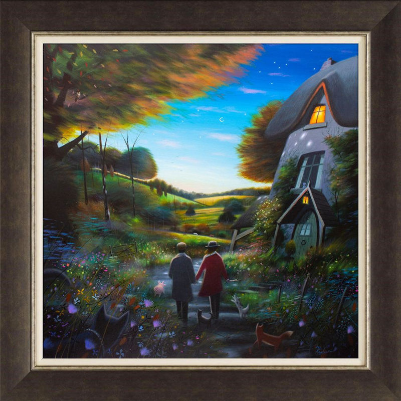 A Walk With Friends Framed Print on Board by Ryder