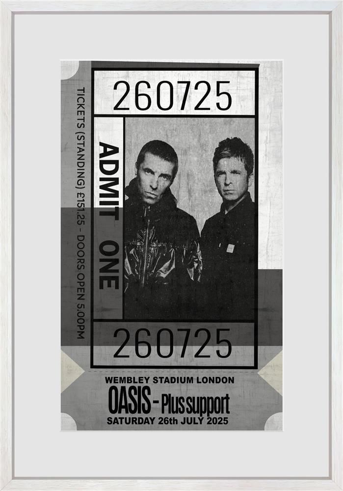 Admit One - Oasis Framed Limited Edition Print on Paper by Artist Linda Charles