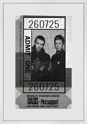 Admit One - Oasis Framed Limited Edition Print on Paper by Artist Linda Charles