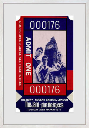 Admit One - The Jam Framed Limited Edition Print on Paper by Artist Linda Charles