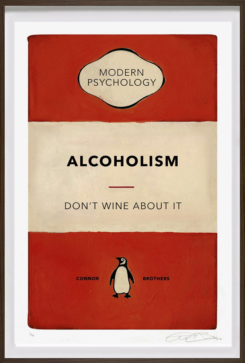 Alcoholism Framed Print on Paper By Artists The Connor Brothers