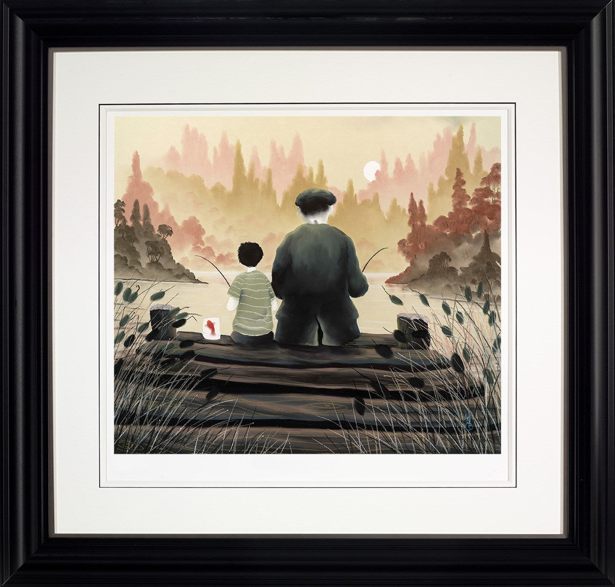 All Our Yesterdays Framed Print on Paper by Artist Mackenzie Thorpe