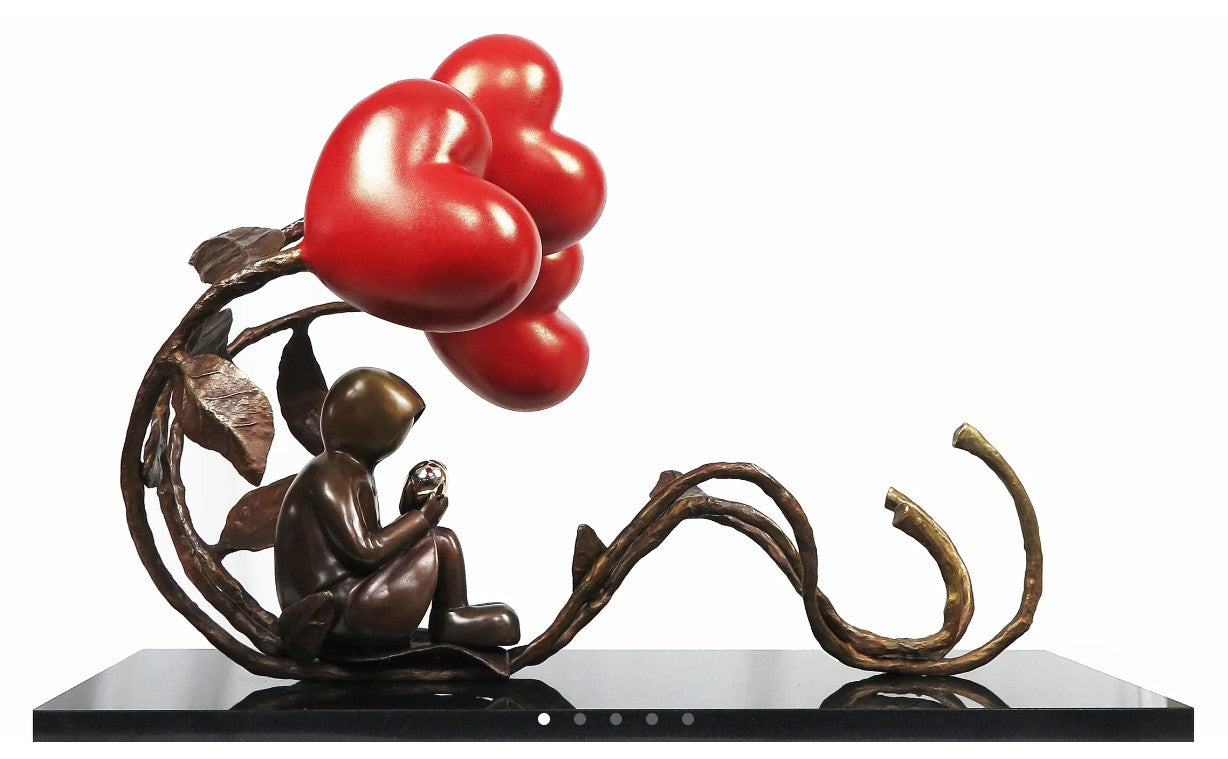 All The Love in The World Limited Edition Bronze Sculpture by Artist Mackenzie Thorpe 