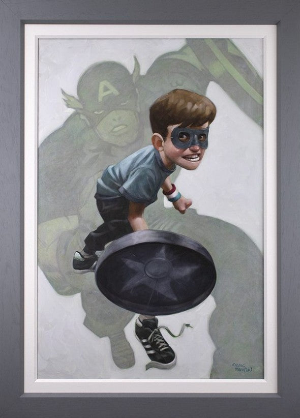 American Dream Framed Signed Limited Edition Board on Paper by Artist Craig Davison