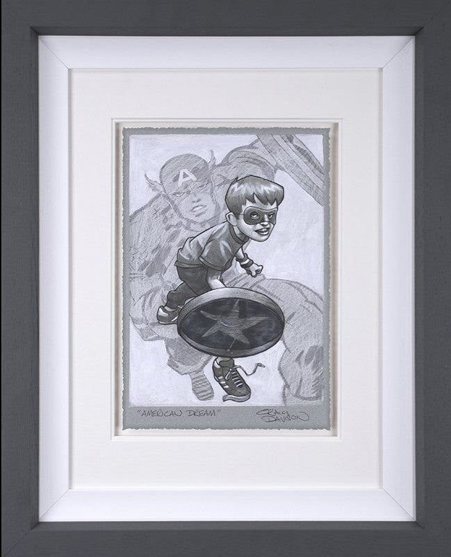 American Dream Framed Signed Limited Edition Print on Paper by Artist Craig Davison