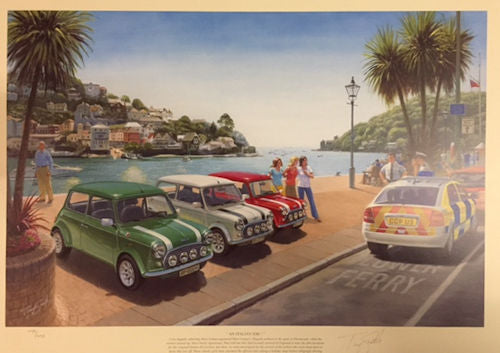 An Italian Job Framed Print on Paper by Artist Tony Smith