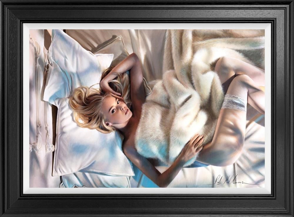 Angel Eyes Framed Limited Edition Print on Board by Artist Rob Hefferan