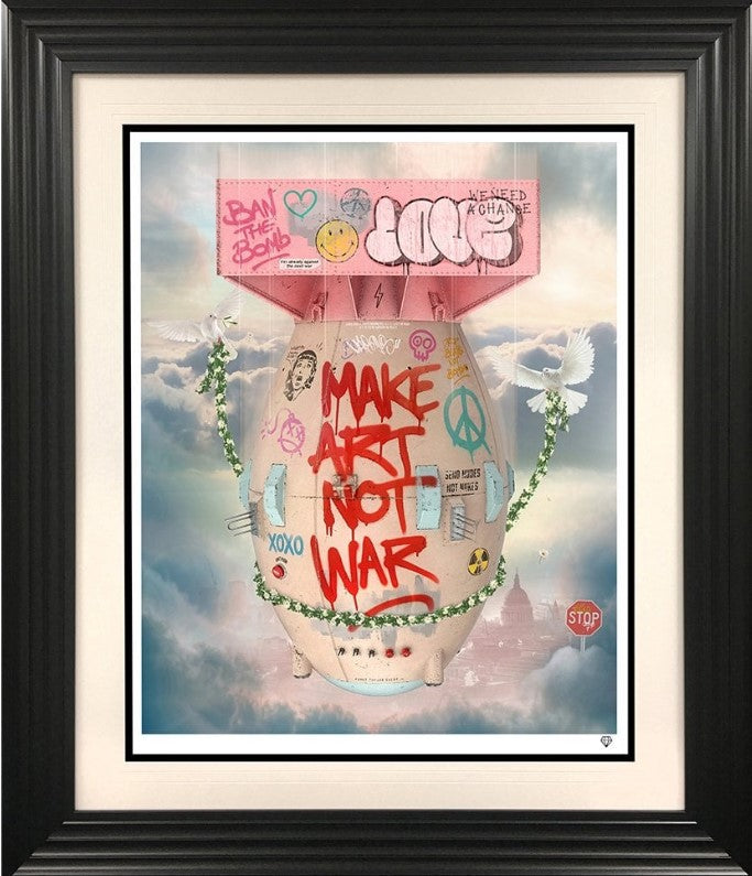 Art Bomb Framed Print on Paper by Artist JJ Adams