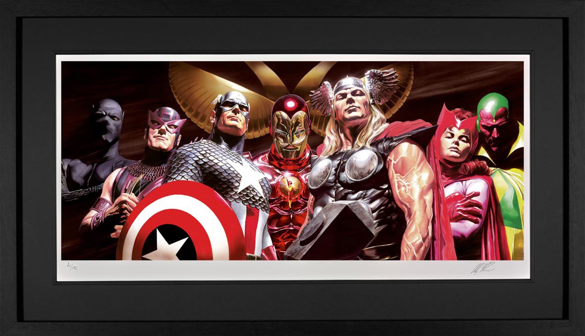 Assemble Framed Print on Paper by Artist Alex Ross