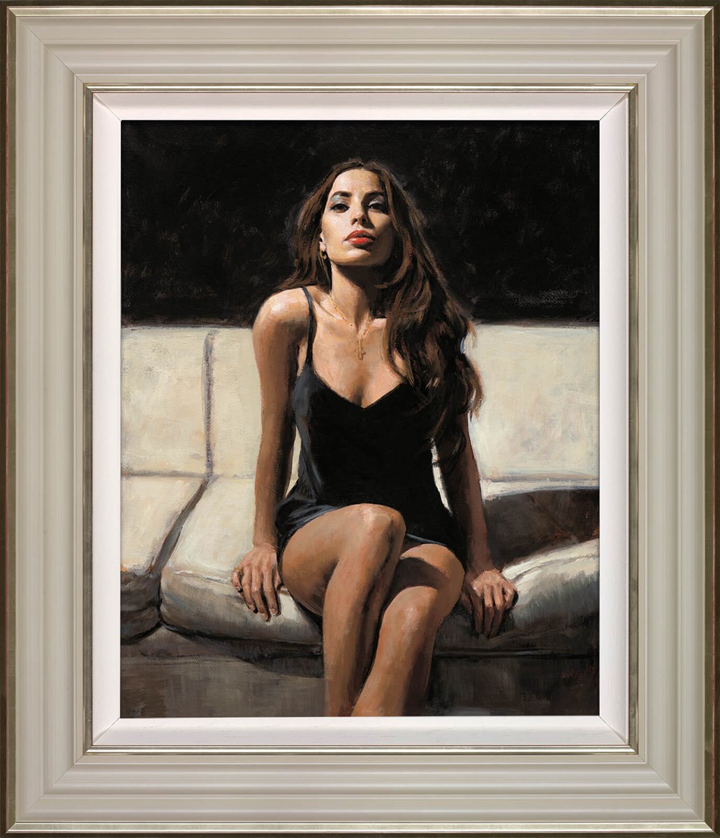 At The Four Seasons II Framed Canvas on Board by Artist Fabian Perez