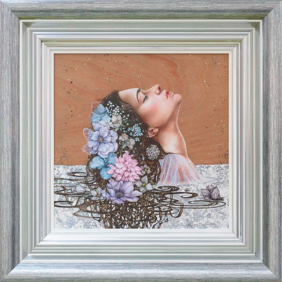 Aurora Framed Mixed Media Print by Artist Kerry Darlington