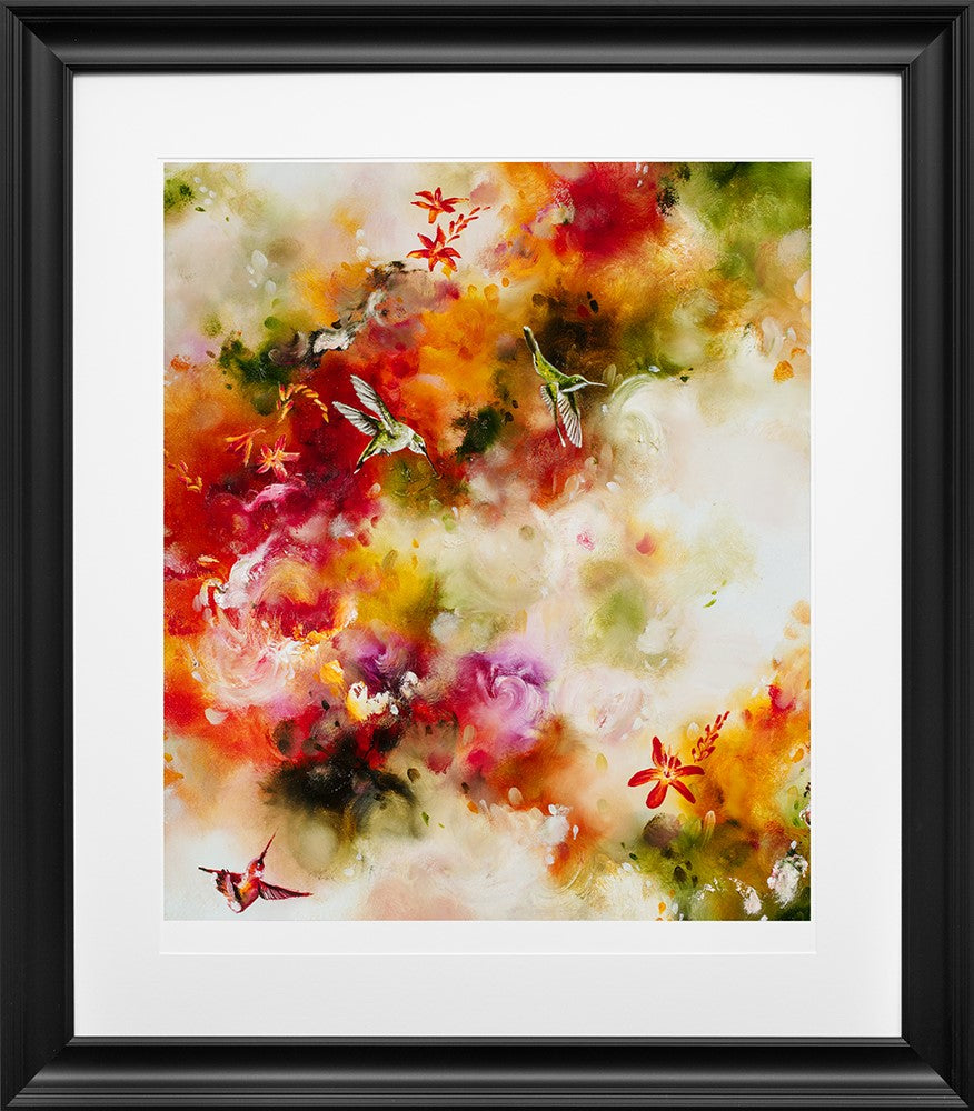 Autumn Warmth Framed Print on Paper by Artist Kay Jade Dobson