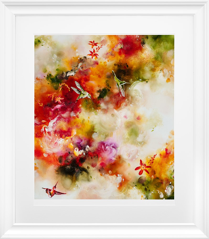 Autumn Warmth Framed Print on Paper by Artist Kay Jade Dobson