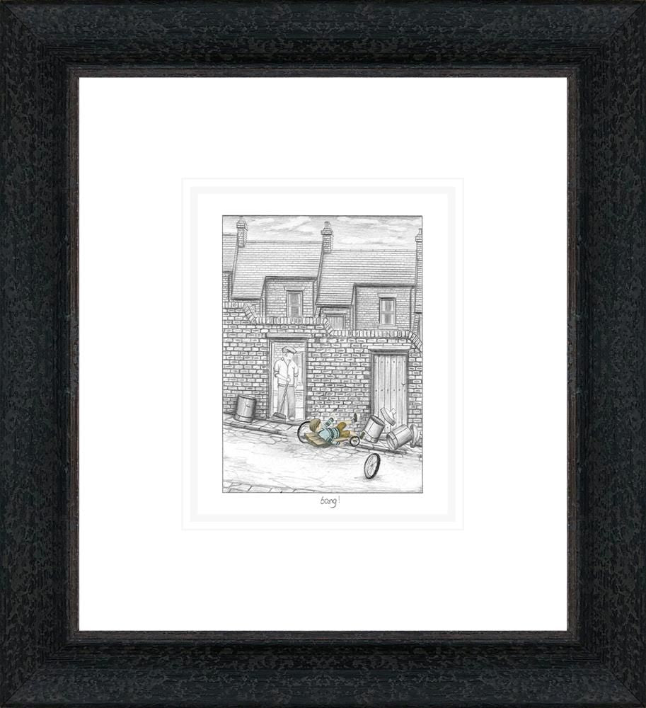 Bang Signed Framed Limited Edition Print on Paper by Artist Leigh Lambert