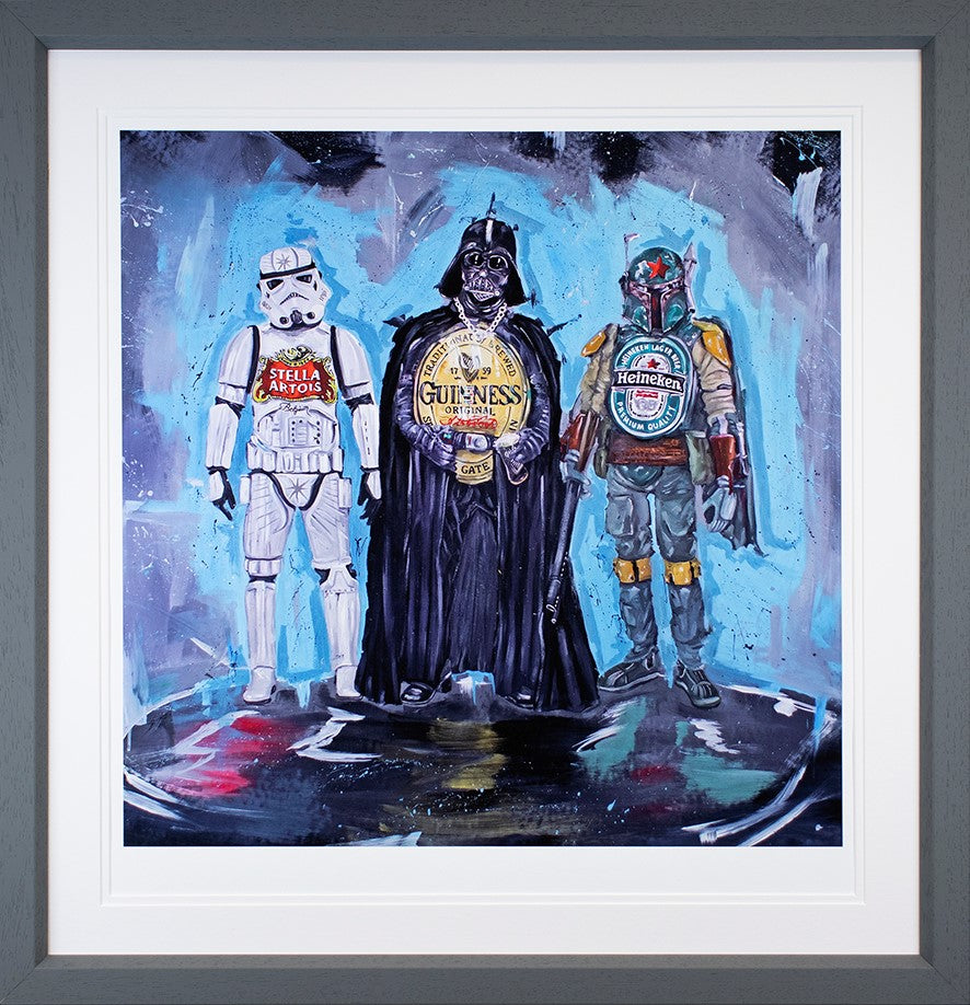 Beer Wars The Dark Side Framed Print on Paper by Artist Wild Seeley