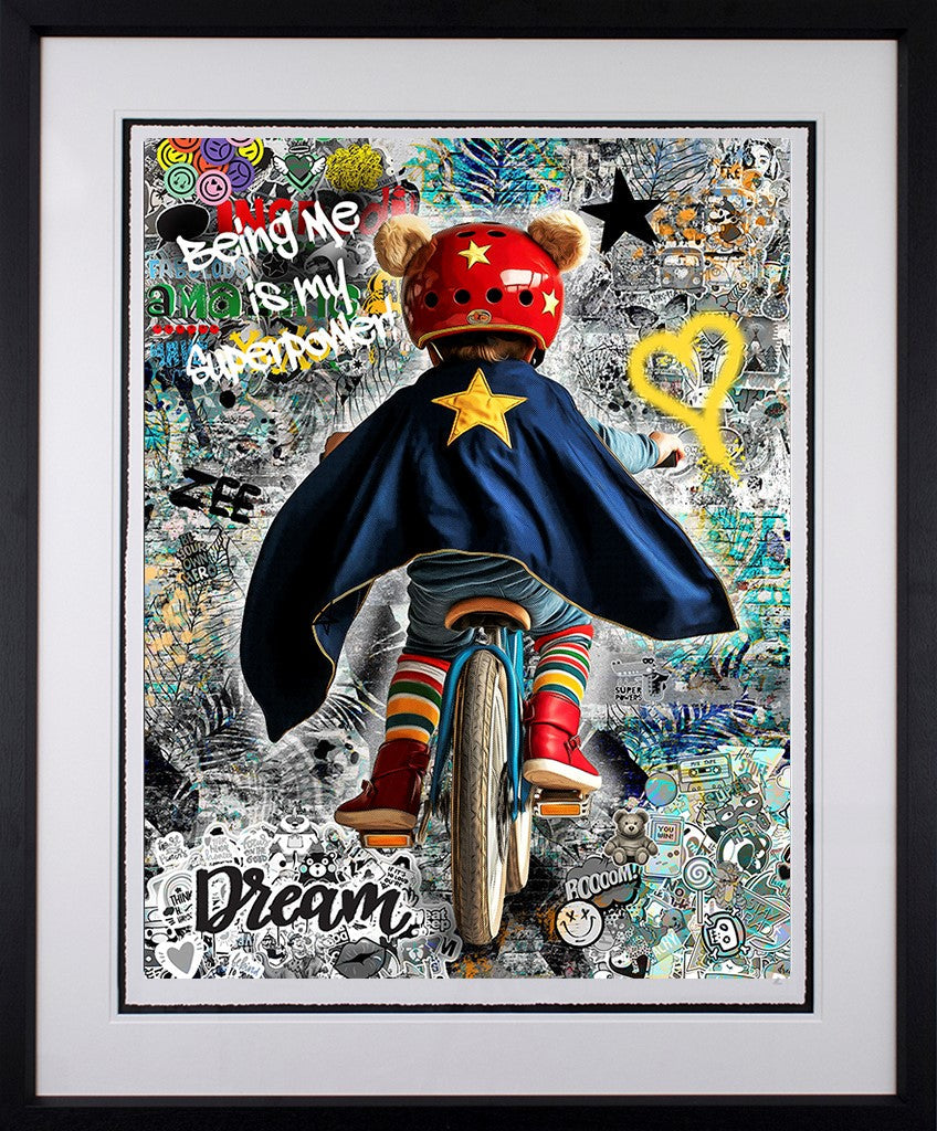 Being Me Is My Superpower Framed Print on Paper by Artist Zee