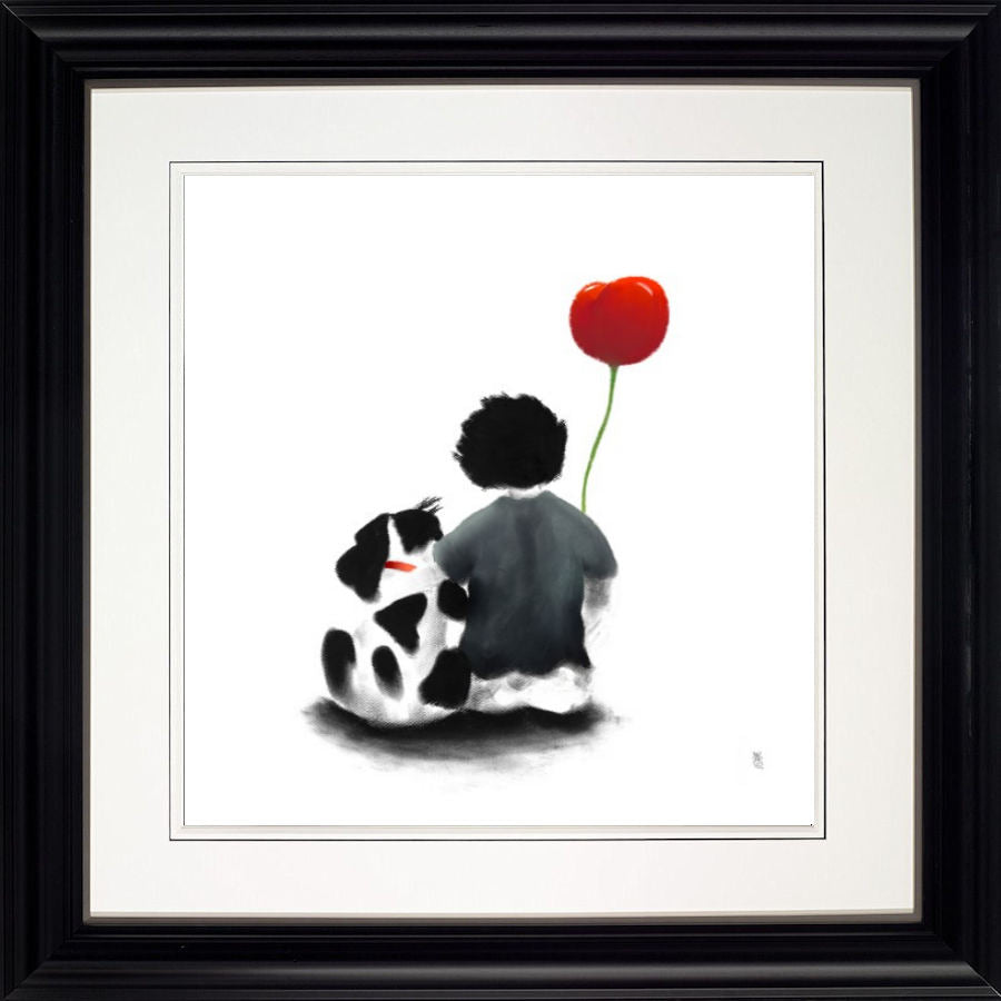 Best of Friends Framed Signed Limited Edition Print on Paper by Artist Mackenzie Thorpe