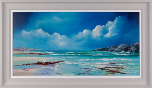 Beyond The Shore Framed Signed Limited Edition Canvas on Board by Artist Philip Gray