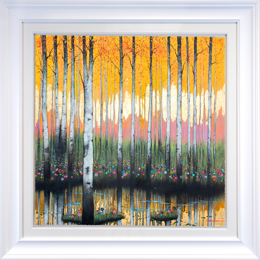 Birch Forest I Framed Limited Edition Print on Paper by Artist Dale Bowen