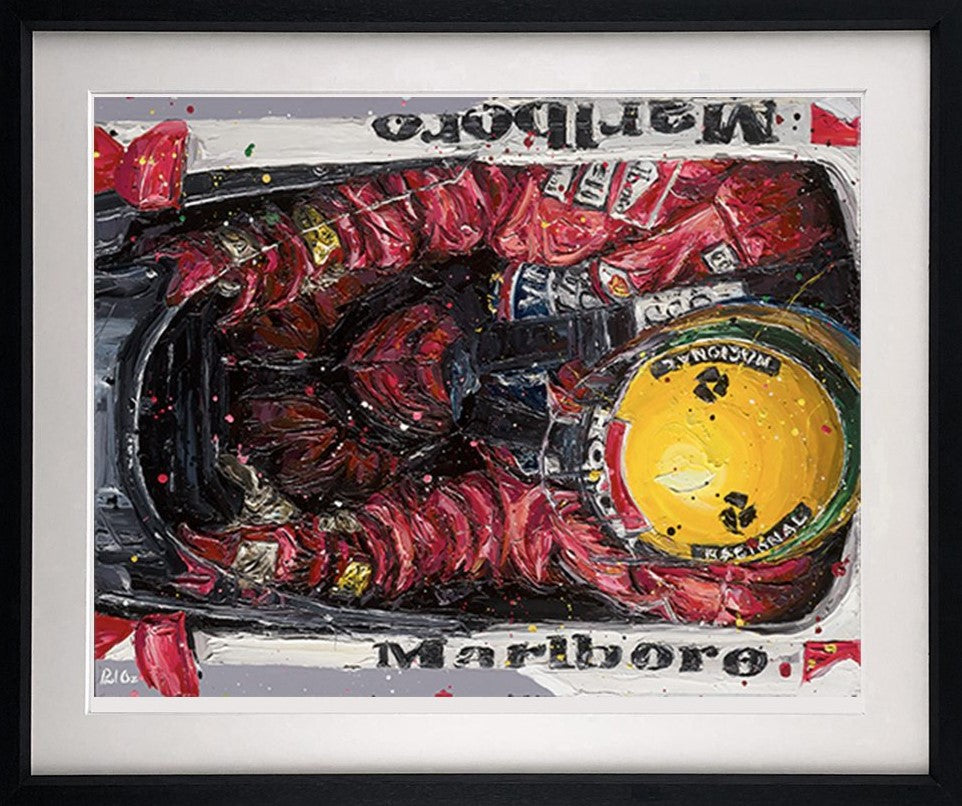 Birds Eye Senna Framed Print on Paper by Artist Paul Oz