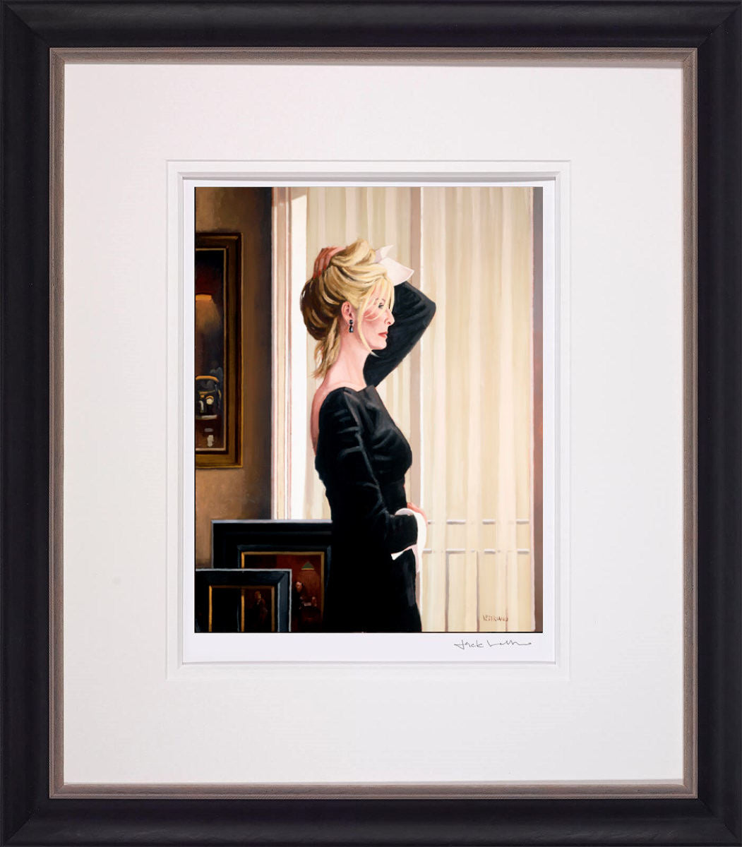 Black On Blonde Framed Print on Paper by Artist Jack Vettriano